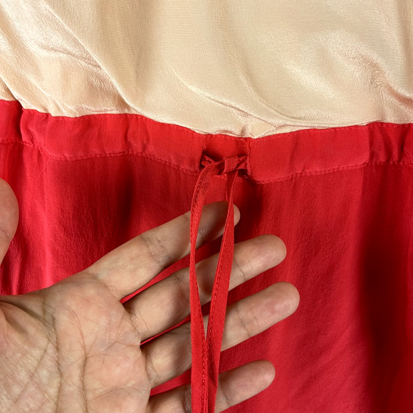 Rory Beca Silk Romper Womens Small Colorblock V-Neck Relaxed Bright - Picture 5 of 16